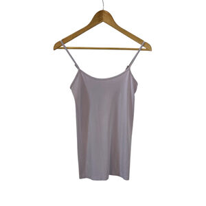 NWT CEST MOI Bamboo Blend Lilac Adjustable Strap Stretch Basic Tank Top One Size